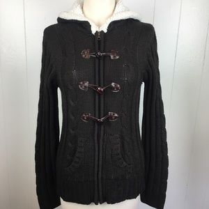Love Change Brown Sweater Jacket Sz. L